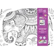 shumee Podloga Elephant, barvit in izbrisljiv ustvarjalni prostor brez nereda