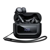 Bluetooth slušalke Mcdodo B04 Series BT 5.3 z IPX4, digitalnim prikazovalnikom in vrvico - black