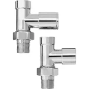 shumee Garnitura ravnih radiatorskih ventilov 1/2 krom