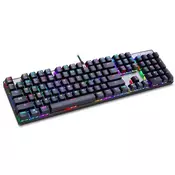 MOTOSPEED CK104 RGB mehanička crna tastatura braon prekidač