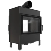 Kratki vgradni kamin LUCY/14/T/BLACK