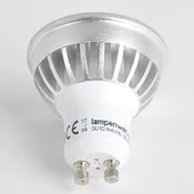 Lindby LED reflektor GU10 5 W prozoren 3.000 K 55° komplet 3 - Plastika