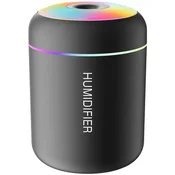 KJB Ultrazvočni USB vlažilnik zraka 180 ml z LED osvetlitvijo, črn