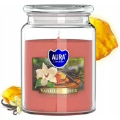 AURA Dišeča sveča AURA VANILIJA - JANTAR 100 ur snd99-355