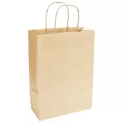 Vrećice ukrasne natron 32x41x12cm pletene ručke pk50 duga smeđe