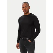 BOSS Majica z dolgimi rokavi H-Tenison 195 50565601 Črna Slim Fit