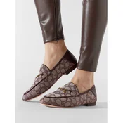 Coach Čevlji brez vezalk Hanna Textured Jacq CC888 Rjava