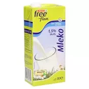 MLEKO 1,5% BREZ LAKTOZE SPAR FREE FROM, 1L