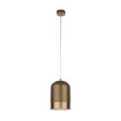 Jupiter 1648 - Lestenec na vrvici DIXON 1xE27/60W/230V medenina/bela