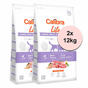 Calibra Dog Life Junior Small & Medium Breed Lamb 2x12 kg
