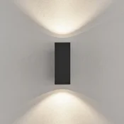 Deko-Light LED zunanja stenska svetilka ShoreLine Pro Square up/down, temno siva - Sodobni - Aluminij