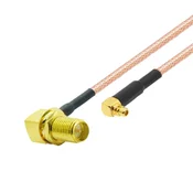 Pigtail mmcx vtič RA/SMA-RP vtičnica RA RG316 20cm