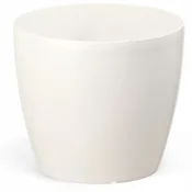 shumee Cvetlični lonček s plastičnim pokrovom, bel, 13,5 cm, Magnolija