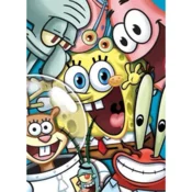 shumee Slikanje po številkah Slike za barvanje Spongebob in prijatelji 40x50 cm