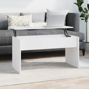 Stolic za kavu bijeli 102x50,5x52,5 cm od konstruiranog drva