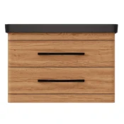 Ormaric sa umivaonikom Luxor 80 F drvo black Pino Art (1121)