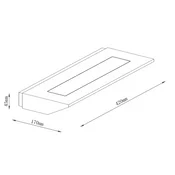 SOLEA 50 ZIDNA LAMPA 12W 3000K DRVO