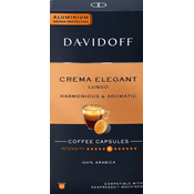 Davidoff Crema Elegant Lungo aluminijske kapsule za Nespresso 10 kom