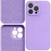 HURTEL Silikonski ovitek za iPhone 14 Plus vijoličen