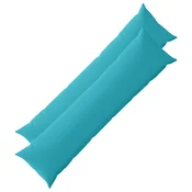 Vidaxl Prevleka za blazino 2 kos HEERLEN Turkizna 40 x 145 cm
