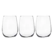 Set of 3 drinking glasses, 380 ml, made of glass, Ducale - Borgonovo