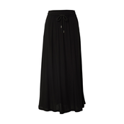 Womens viscose midi skirt black
