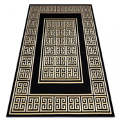 eoshop Preproga GLOSS modern 6776 86 elegantna, okvir, grška črna/zlata ( - Velikost: 180x270 cm)