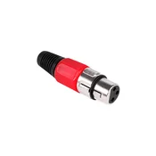 CABLETECH XLR konektor (Canon) uticnica, crvena