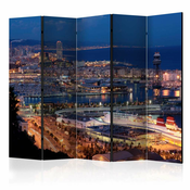 Paravan u 5 dijelova - Illuminated Barcelona II [Room Dividers] 225x172