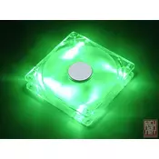 SilverStone FN121-P-L-GL, FN Series Fan 12cm, 25,15dBA, 9 blades, fixed speed, green light [24]