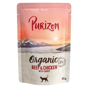 Ekonomično pakiranje Purizon Organic 24 x 85 g - Govedina i piletina s mrkvom