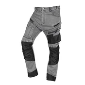 Delovne hlače DENIM, ojačane oxfordske, sive, velikost XS