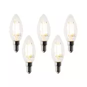 Komplet 5 pametnih LED žarnic E14 B35 4,5 W 470 lm 2700 K