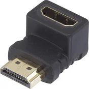 SpeaKa Professional HDMI adapter [1x moški konektor HDMI - 1x ženski konektor HDMI] Kot 90 ° navzgor pozlačeni konektorji SpeaKa Professional, (20430170)