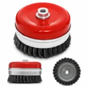 Kraft&Dele SPREDNJA ŽIČNA KRTAČA, PLETENA, M14 ŽICA 4 100 MM + TRAK KD10978