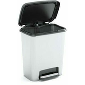 Kis Koš za smeti Compatta, jeklen, 30l+35l