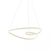 Skandinavska viseča svetilka bež 72 cm vklj. LED s 3-stopenjskim zatemnjevanjem - Circuit