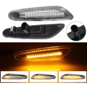 LED Dinamicki migavci za BMW E90, E91, E92, E87, E60, E46, Providni (Crystal)