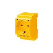 Siemens Modularna vtičnica 2P+Z 16A 230V Schuko za letev rumena 5TE6810