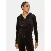 Juicy Couture  Madison Classic Velour Hoodie With Juicy  Logo  Črna