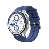 DTNO.1 Smart sat DT Watch X, Plavi (plava silikonska i crna kožna narukvica)