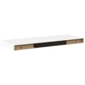 Vidaxl Stenska polica bela 60x23,5x3,8 cm MDF