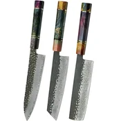 Set damašćanskih kuhinjskih noževa SE-37549 - Višebojni KP37549