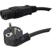 HAWA Priključni kabel za hladne naprave [ varnostni vtič - IEC vtičnica C13] črni 2.5 m HAWA 1008232, (20414146)