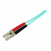 StarTech.com Aqua OM4 Duplex Multimode Fiber - 1m / 3 ft - 100 Gb - 50/125 - OM4 Fiber - LC to LC Fiber Patch Cable (450FBLCLC1) - network cable - 1 m - aqua