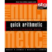 Quick Arithmetic: A Self-Teaching Guide