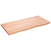 Stolna ploca svjetlosmeda 100x50x(2-4) cm tretirana hrastovina