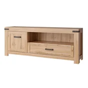 KONDELA TV mizica Moratiz 1D1S/160 - hrast wotan