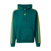 ADIDAS ORIGINALS Majica TIPPED STRIPES rumena/temno zelena