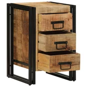 Nocni ormar s ladicama Smeda 40 x 40 x 59 cm Cvrsto drvo manga